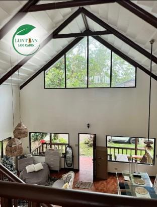 Luntian Loghouse Cabin (1BR) shared living room Vacation rental in Tagaytay