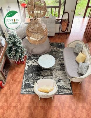 Luntian Loghouse Cabin (1BR) shared living room Vacation rental in Tagaytay