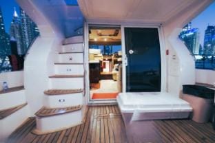 Riviera Leisure Yachts Dubai Docked boat in Dubai