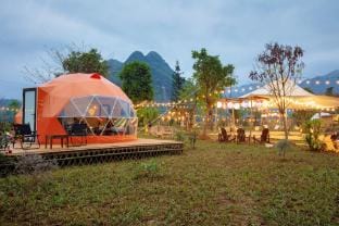 Deluxe Glamping in Mai Chau Lodge Luxury tent in Laos