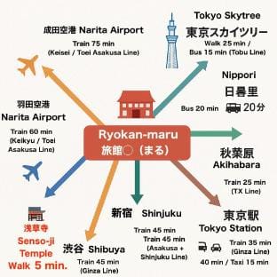 Family Trip in Asakusa | 2 Bedrooms 2 Bathrooms Vacation rental in Japan