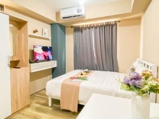 Soft Minimalist Studio at Meikarta Apt By Travelio Apartment in West Java