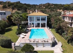 Incredible view seaside villa medieval Nafpaktos Villa in Peloponnese, Western Greece and the Ionian