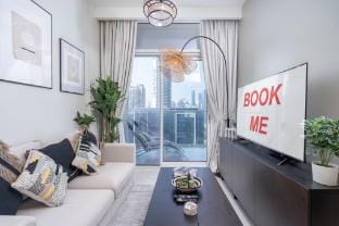 Awesome 1-Bedroom Apartment for 4  with Burj Views at Vera Tower in Business Bay Apartment in Dubai