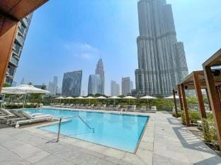 Captivating 2BR with Burj Khalifa Views in Downtown Apartment in Dubai
