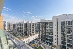 Bedroom and a Marvelous Flat in Azizi Riviera 26 Apartment in Dubai