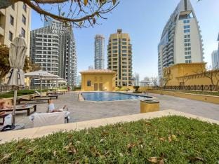 Modern JBR Apartment Sleeps 4 with Pool   Balcony Apartment in Dubai