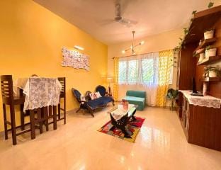 Aesthetic1BHK Studio|Hi speed wifiI5min beach|pool Apartment in Benaulim