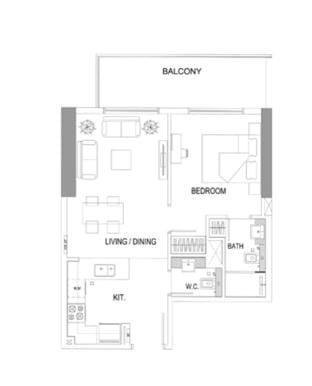 Vibrant 1-Bedroom in JVC Sleeps 4 with balcony Apartment in Dubai