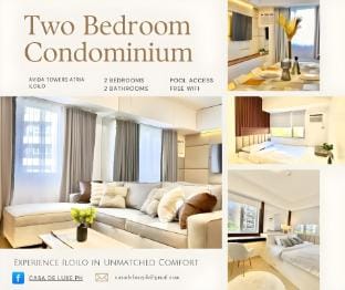 Spacious Two Bedroom with Pool View - Iloilo Vacation rental in Iloilo City