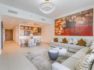 Full Burj Khalifa View | Modern 3BR+Maids Estate Vacation rental in Dubai