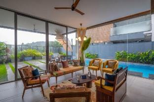 SaffronStays Candolim Deck Luxe 3BR Poolside Villa Villa in Candolim