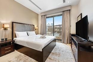 full burj Khalifa view chic Studio Vacation rental in Dubai