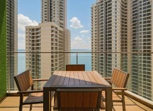 Baypoint Beachfront 2BR Family Retreat Balcony  Vacation rental in Johor Bahru