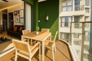Baypoint Beachfront 2BR Family Retreat Balcony  Vacation rental in Johor Bahru