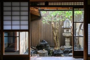 Meiji-era Machiya with Tea Rooms & Garden Stay Vacation rental in Kyoto