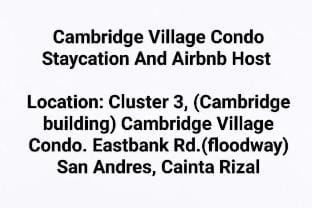 (12hrs Stay)4i Entire Unit
Condo Exclusive Party Vacation rental in Pasig