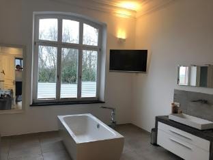 Manor house with pool area Vacation rental in Mönchengladbach