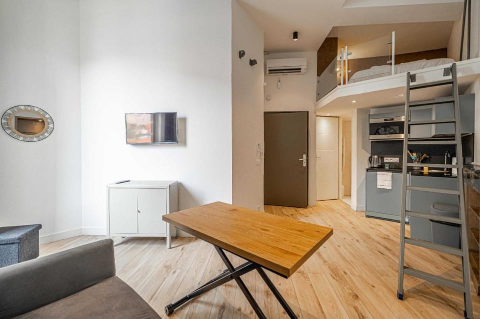 a/c mezzanine Apt 1BR/2P - Place Garibaldi Apartment in Nice