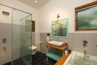 SaffronStays Beach Blues, 4BR Pool Retreat Alibaug Villa in Maharashtra
