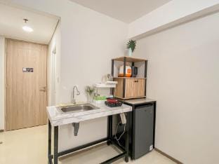 Modern with Wooden Studio at Meikarta By Travelio Apartment in West Java