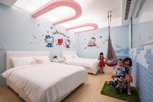 沐光會館   戀戀溫泉   邂逅龍潭湖 - 303 凱蒂四人房 Vacation rental in Taiwan, Province of China