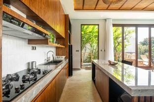 Stylish 5BR Beach villa Canggu with rice view Villa in North Kuta