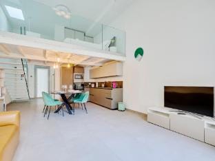 Design Loft with Private Garden | Portello Apartment in Milan
