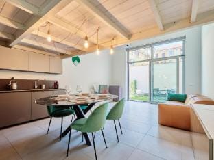 Design Loft with Private Garden | Portello Apartment in Milan