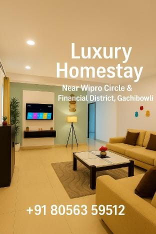 Skyline View 2.5BHK Nr Wipro circle/US consulate Vacation rental in Hyderabad