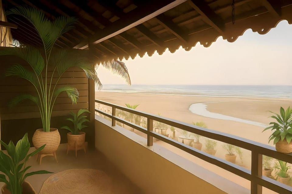 Dolce Luxury 4-BHK Villa on Ashwem Beach Hotel in Mandrem