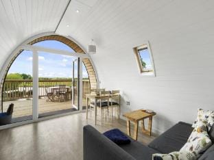 Chalet in Hertford with Lakeview Hot Tub Vacation rental in Hertford