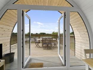 Chalet in Hertford with Lakeview Hot Tub Vacation rental in Hertford