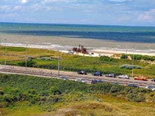 Studio in Belgium with Sea View  Balcony Apartment in Middelkerke