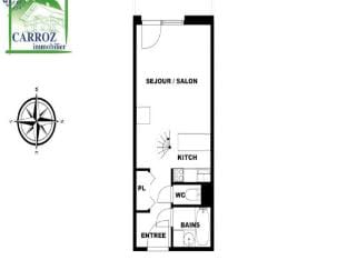 BA331 Apartment 4 People At the foot of the Carroz slopes Apartment in Arâches-la-Frasse