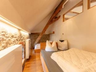 Sehr edle Architektengaleriewohnung mit Kaminofen, Whirlpool, Massagesessel, Balkon und mehr Apartment in Saxony