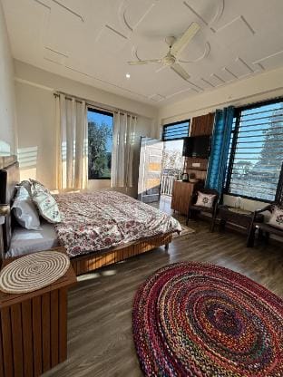 Peaceful sanctuary rooms at Holistic House Naddi Vacation rental in Himachal Pradesh