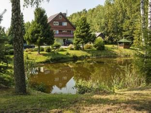 Half of a holiday home, huge garden, pond Vacation rental in Pomeranian Voivodeship