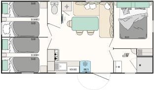 M.Home ACCES E076 3chbr/6pers Campground/ 
RV Resort in Ortenau