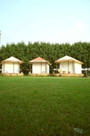 Luxury Tent Stay attached toilet near Taj Mahal Luxury tent in Agra