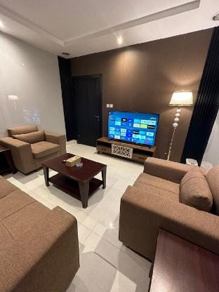Apartment with a hall and a stylish bedroom42 Vacation rental in Riyadh