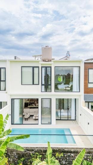 Casa Alden - 3BR Infinity Pool w/ Ricefield View Villa in North Kuta