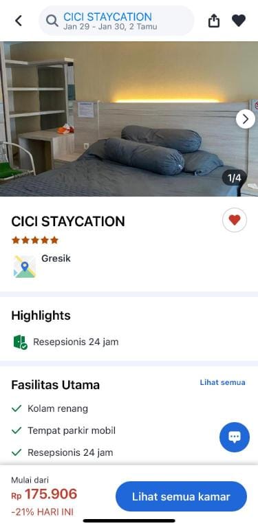 CICI STAYCATION Hotel in East Java