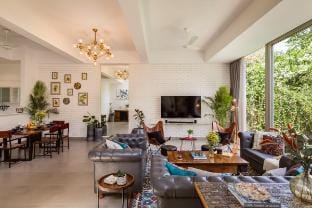 TBK Villas 08|Pvt Pool| Caretaker|1.8Km Beach Villa in Goa, India