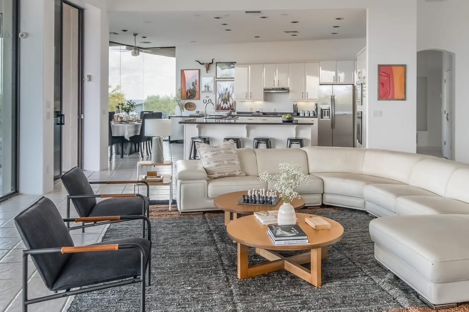 Living room. Take a nap, play some chess.