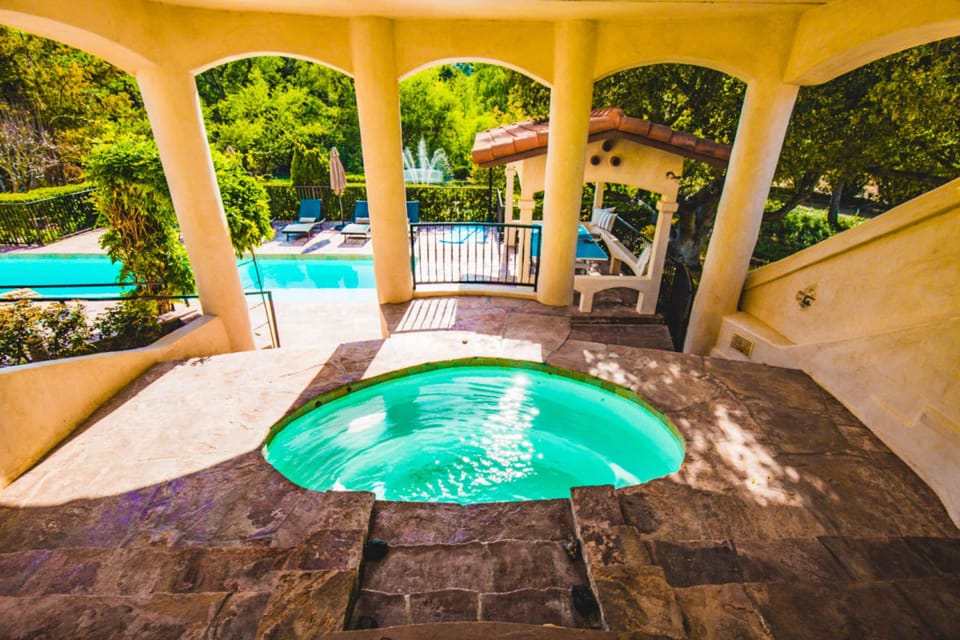Every pool has to come with a hot tub.