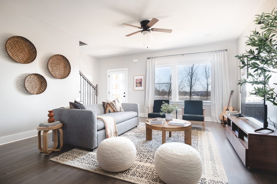 Chic and spacious interior.