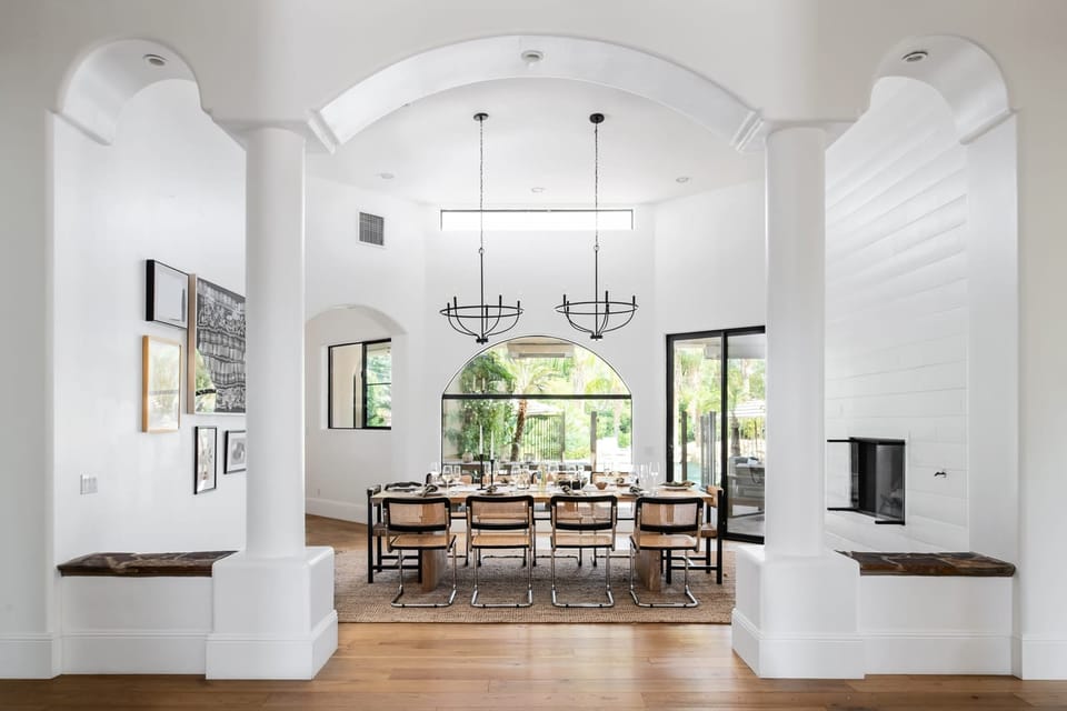 The dining room.