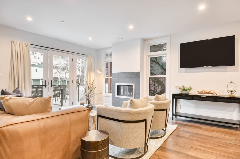 Beautiful modern and cozy interior.