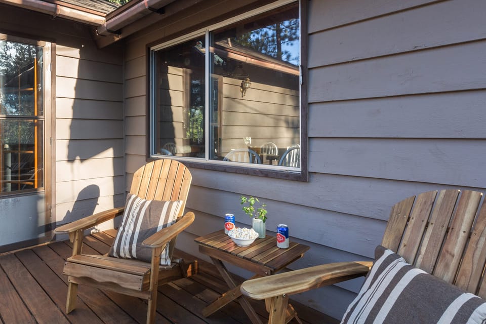 Sit back on the deck chairs and enjoy the fresh air.